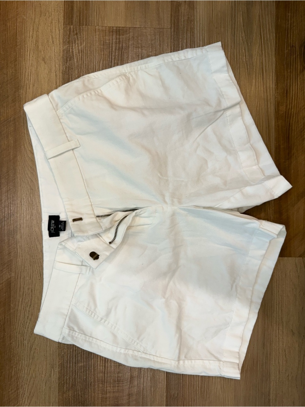 J. Crew White Cotton Shorts